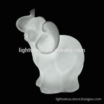 PVC LED animal elephant shape night light for baby or children Christmas gifts